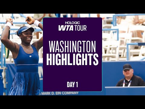 Mboko makes waves, Fernandez and Sakkari turn up the heat on Day 1 in DC | WTA Match Highlights