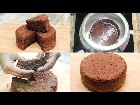 SUPER SPONGE CAKE IN PRESSURE COOKER l CHOCOLATE CAKE l EGGLESS & WITHOUT OVEN