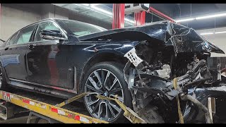 Restoration Of Accident BMW 740Li | Amazing Repair of a Destroyed Car.