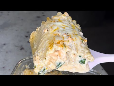 Shrimp, salmon, lasagna rolls ✨