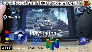 Love Retro? You NEED a Steam Deck! Emudeck emulation games testing - PS2, Gamecube and much more!