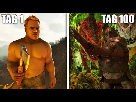 Ich habe 100 Tage Ark The Island gespielt und das ist passiert...