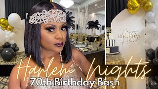 HARLEM NIGHTS THEMED 70TH BIRTHDAY PARTY IDEAS| LIVING LUXURIOUSLY FOR LESS| EVENT PLANNING