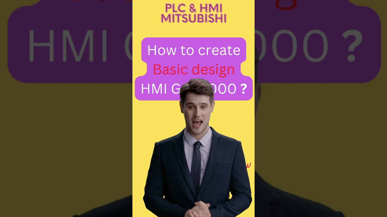 HMI GOT2000 | How to design basic interface by GT Designer | Tutorial P8