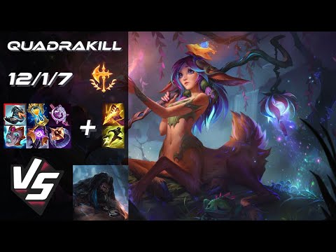 JUNGLE Lillia vs Udyr [QUADRAKILL] - EU Grandmaster Patch 25.21