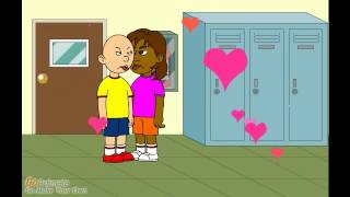 Caillou Kisses Dora And Gets Grounded