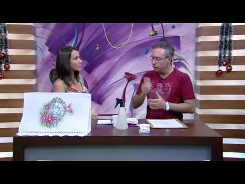 Mulher.com - 21/12/2015 - Pintura em tecido molhado - Luis Moreira  PT1