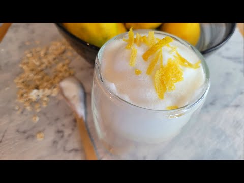 Lemon Cream Breakfast Smoothie With Oats! (Easy Vegan Breakfast Recipe That Will Give You Protein)