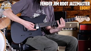 Video thumbnail for No Talking...Just Tones | Fender Jim Root Jazzmaster | Ebony - Flat Black by Peach Guitars