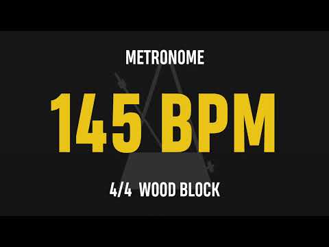 145 BPM 4/4 - Best Metronome (Sound : Wood block)