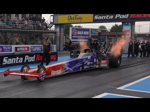 European Finals Santa Pod Raceway 2024 - FIA Top Fuel dragster qualifying session 4