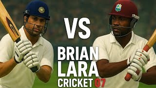 India 🇮🇳 vs West Indies 🏝️ — Sachin Tendulkar 50 in Test! 🔥 | Brian Lara Cricket 07 (PS2 Gameplay)