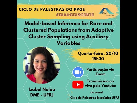 Izabel Nolau (DME - UFRJ).  Inference for Rare and Clustered Populations from Adaptive Sampling.