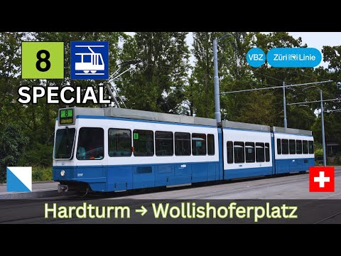 🇨🇭Züri-Fäscht 2023 SPECIAL: VBZ Tramlinie 8 | Hardturm - Wollishoferplatz