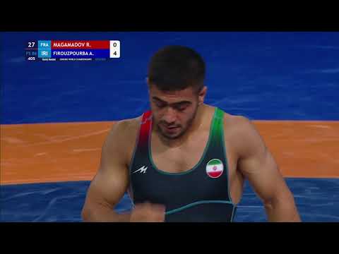 GOLD FS - 86 kg: R. MAGAMADOV (FRA) v. A. FIROUZPOURBA (IRI)