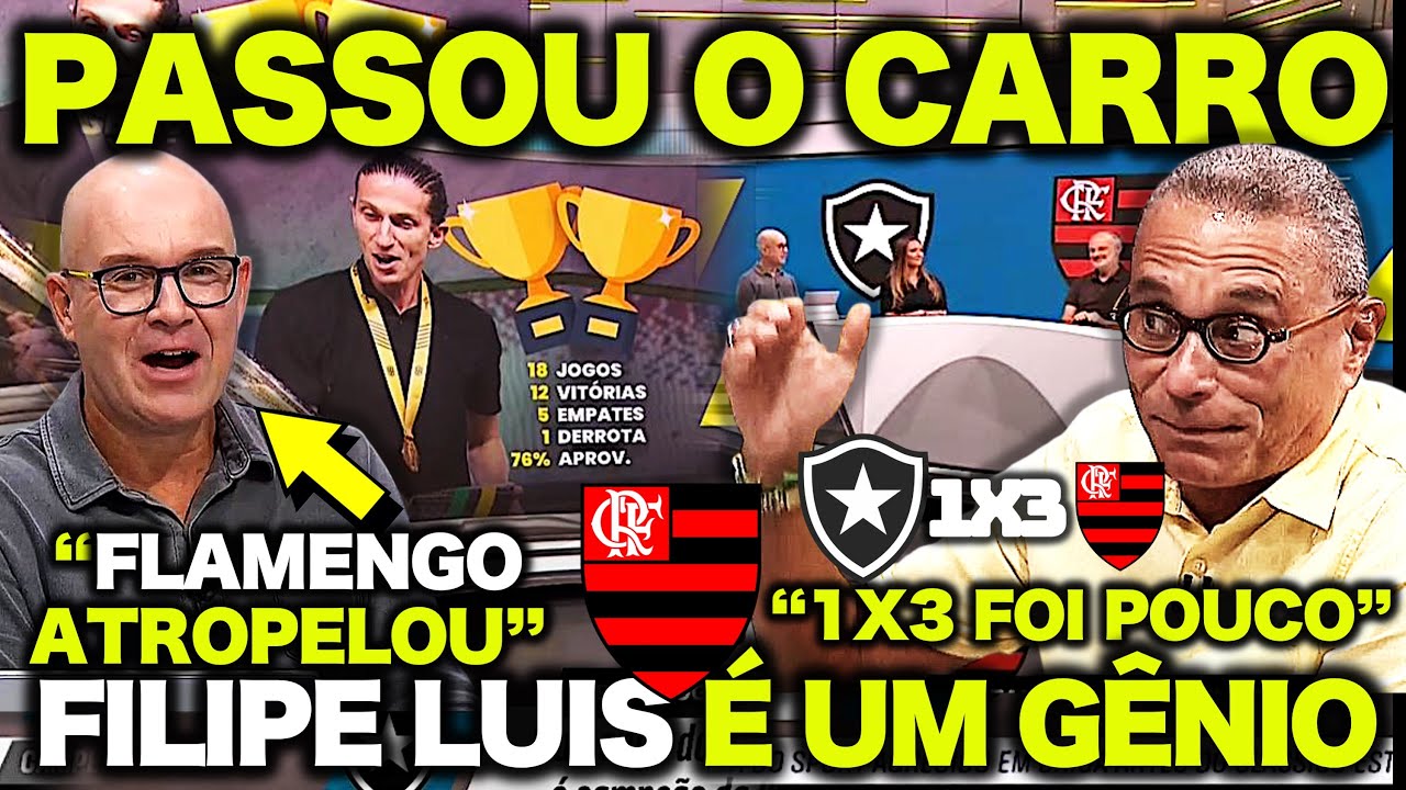 "DÁ GOSTO DE VER O FLAMENGO DO FILIPE LUÍS JOGAR! FLAMENGO TÁ IMBATÍVEL” COMENTARISTA DEU O PAPO