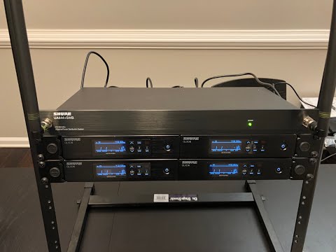4x Shure QLXD and UA844+SWB setup | qlx-d antenna and power distribution setup