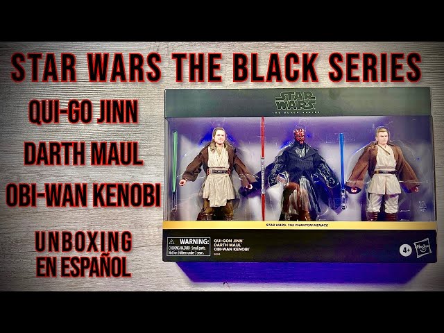 Vídeo relacionado con Star Wars The Black Series Qui-Gon Jinn, Darth Maul, OBI-WAN Kenobi The Phantom Menace - Figuras de acción de 6 Pulgadas