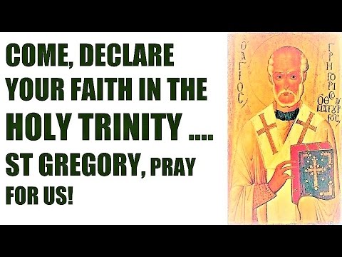 Yoke breaking declaration of Faith calling Holy Trinity, Miracle prayer to St Gregory, Hail Mary,
