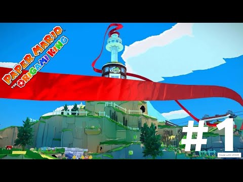 Paper Mario: The Origami King Walkthrough Part 1 (The Red Streamer) | Simply Nintendo
