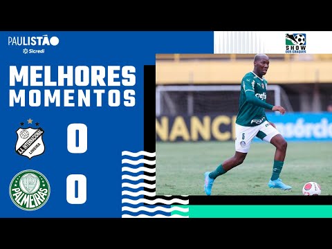 Inter de Limeira 0 x 0 Palmeiras  Melhores Momentos   Paulistão 2022