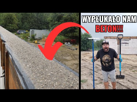 Ulewa wypłukała nam wieniec. Zalewanie wieńca podczas burzy