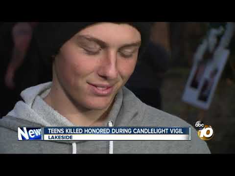 Lakeside teens killed honored during vigil