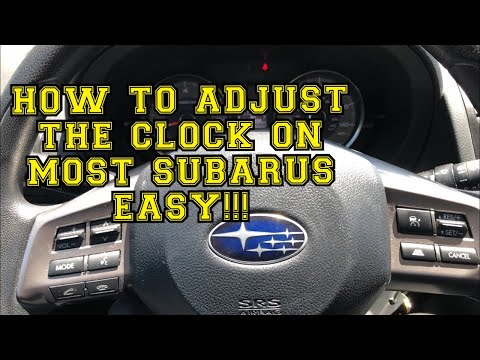 YouTube video about: How to change clock in subaru?