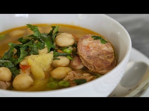 COLOMBIAN CHICKPEA SOUP | How To Make Colombian Chickpea Soup | SyS