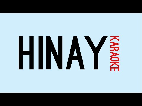 Jay R - Hinay (Karaoke)