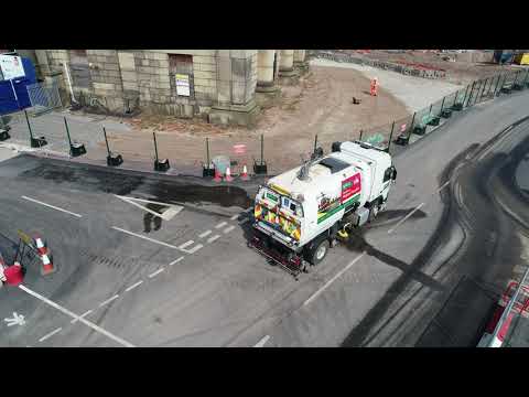 Kelly Sweeper Services JOHNSTONE V80REAR SUCTION BACK TO BLACK SWEEPER