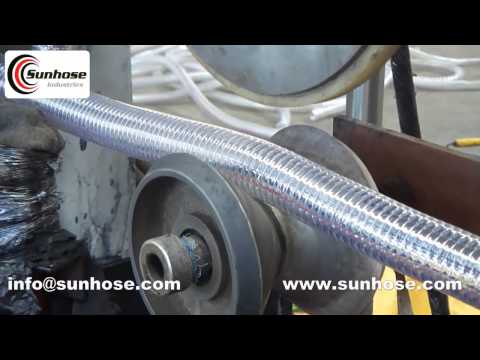 Clear steel wire reinforced pvc suction hose