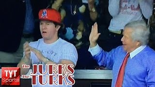 Robert Kraft Left Hanging by Mark Wahlberg