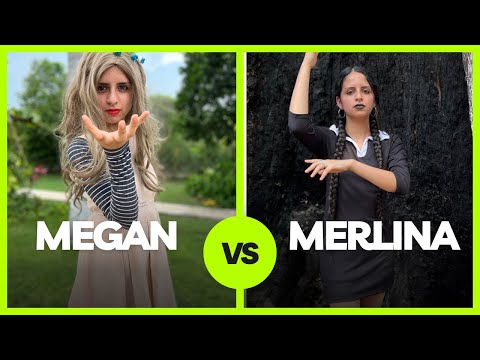 Megan becomes Wednesday 😱