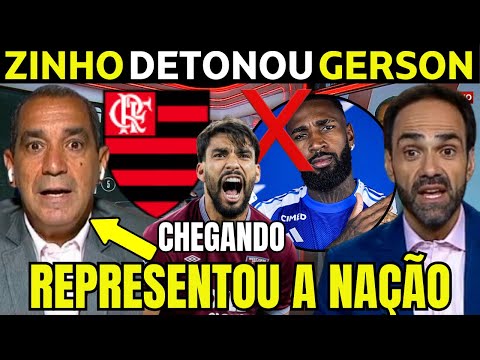 UM SHOW! ZINHO "ARREBENTOU" COM GERSON E REPRESENTOU O FLAMENGO.