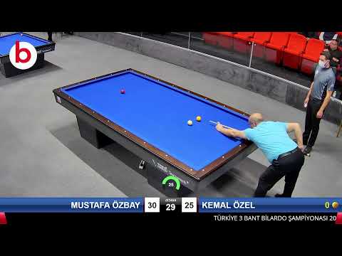 MUSTAFA ÖZBAY & KEMAL ÖZEL Bilardo Maçı - 2021 TÜRKİYE ŞAMPİYONASI 2.ETAP-7.TUR