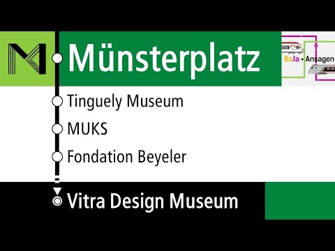 Museumsnacht 2023 Ansagen | Hellgrün Münsterplatz - Vitra Design Museum | BoJa Ansagen