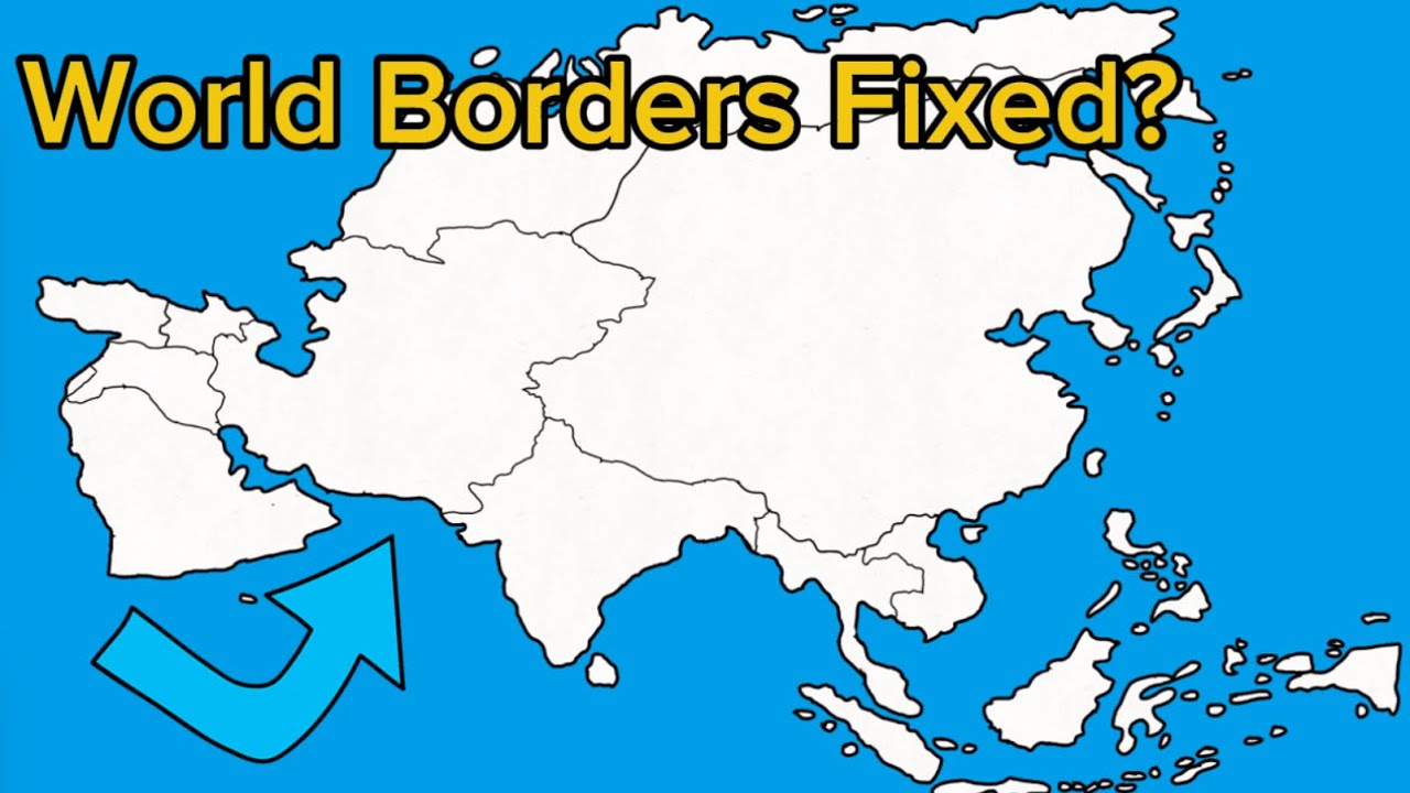 I fixed the borders of the world! #geography #mapping #maps