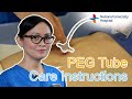 PEG Tube Care Instructions