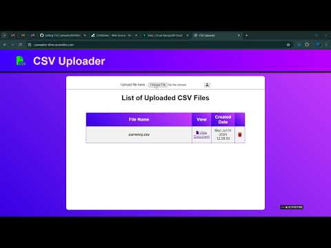 Csv Upload Project Using Javascript Node Js And Mongodb