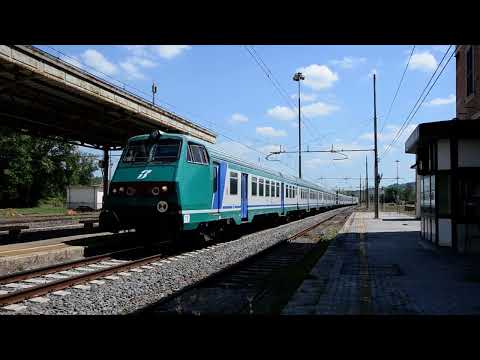 INTERREGIONALE VELOCE PER FIRENZE con e464 e mazinga TUTTO XMPR a Bassano in Teverina il 25 04 17