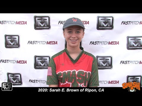 2020 Sarah E. Brown Second Base and Outfield Softball Skills Video - Tri County Smash