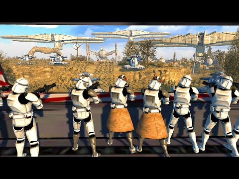 Clones Hold Walls from Ryloth INVASION! - Men of War: Star Wars Mod Battle Simulator