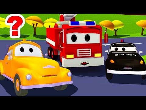 Der Streifenwagen : Tom der Abschleppwagen ist verschwunden  in Car City | Autos und Lastwagen