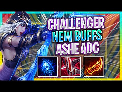 CHALLENGER IS A GOD WITH ASHE NEW BUFFS! | Challenger Plays Ashe ADC vs Xayah! | Season 2023