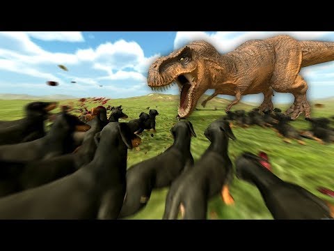 ARMY OF 1000 PUPPIES VS T-REX! | Beast Battle Simulator