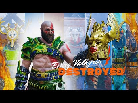 All Valkyries Defeated – Kratos vs All Valkyries Epic Battles | God of War 4 (PS5)