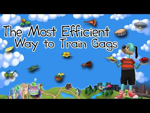 Most Efficient Way to Train All Gags!! Toontown Rewritten Tips and Tricks
