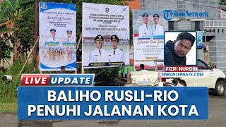 Baliho Ucapan Selamat & Aksi Konvoi Para Pendukung Warnai Pelantikan Bupati dan Wabup Pulau Morotai