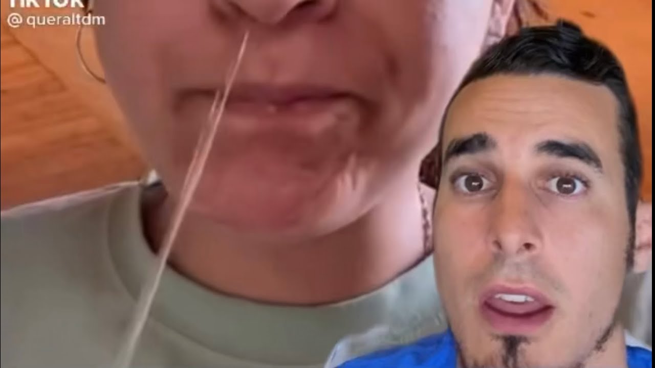 Bebe agua y se le SALE POR LA NARIZ 👃🏼 - ¿Qué le ha ocurrido #shorts